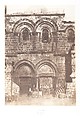 Jérusalem, Saint Sépulcre, Façade, Auguste Salzmann  French, Salted paper print from paper negative