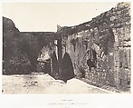 Jérusalem, Enceinte de l'Hopital des Chevaliers-de-Saint-Jean, Côté Sud, Auguste Salzmann French, Salted paper print from paper negative