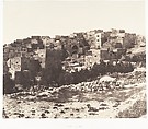 Jérusalem, Beit-Lehem, Vue générale, Auguste Salzmann  French, Salted paper print from paper negative