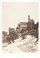 Jérusalem, Forteresse de David (citadelle), Face Ouest, Auguste Salzmann  French, Salted paper print from paper negative