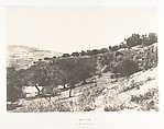 Jérusalem, Vue générale de la Vallée de Hinnom, Auguste Salzmann  French, Salted paper print from paper negative