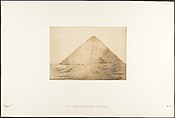 Vue de la grande pyramide (Chéops) prise à l'angle S.E., Maxime Du Camp  French, Salted paper print from paper negative