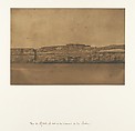 Vue de Djebel-el-teir et du Convent de la Poulie, Maxime Du Camp  French, Salted paper print from paper negative