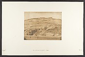 Ancienne Nécropole de Lycopolis, à Syout, Maxime Du Camp  French, Salted paper print from paper negative
