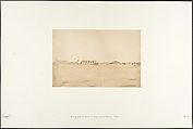 Vue générale des Ruines de Louxor, prise de l'Ouest (Thèbes), Maxime Du Camp French, Salted paper print from paper negative