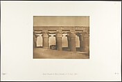 Grande Colonnade du Palais d'Aménophis III, à Luxor, Thèbes, Maxime Du Camp French, Salted paper print from paper negative