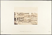 Palais et Village de Louxor, pris du Sud, Thèbes, Maxime Du Camp French, Salted paper print from paper negative