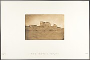 Vue des Pylones du Temple Khons et d'une partie du village de Karnac, Maxime Du Camp  French, Salted paper print from paper negative
