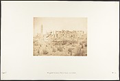 Vue générale des ruines du Palais de Karnac, prise du Nord, Maxime Du Camp French, Salted paper print from paper negative