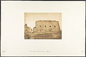Grand Pylone du Palais de Karnac, Thèbes, Maxime Du Camp French, Salted paper print from paper negative