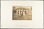 Porte Septentrionale de la Salle Hypostyle du Palais de Karnac, Maxime Du Camp French, Salted paper print from paper negative