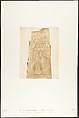 Pilier du Sanctuaire de granit du Palais de Karnac (Bas-relief représentant le Pharaon Thotmès III et la Déesse Nauth), Maxime Du Camp  French, Salted paper print from paper negative