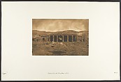 Palais de Gournah (Ménephtéun) à Thèbes, Maxime Du Camp  French, Salted paper print from paper negative