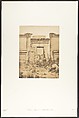 Propylées du Thoutmoséum, à Médinet-habou (Thèbes), Maxime Du Camp  French, Salted paper print from paper negative