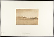 Vue générale d'Esné (No. 3, pointe Nord), Maxime Du Camp  French, Salted paper print from paper negative