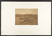 Vue de la première Cataracte, prise à l'Ouest, entre Assouan et Philae, Maxime Du Camp French, Salted paper print from paper negative