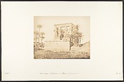 Grand Hypètre ou Typhonium, à Philae - Vue prise de l'Est, Maxime Du Camp  French, Salted paper print from paper negative