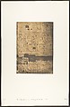 Bas-relief pris sur la muraille occidentale du grand Temple d'Isis, à Philae, Maxime Du Camp  French, Salted paper print from paper negative