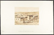 Vue générale du Temple de Kalabcheh (Talmis), prise de la montagne, Maxime Du Camp  French, Salted paper print from paper negative