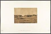 Vue du Village d'Abou-hor (Tropique du Cancer), Maxime Du Camp French, Salted paper print from paper negative
