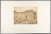 Vue du pronaos du Temple de Dandour (Tropique du Cancer), Maxime Du Camp French, Salted paper print from paper negative