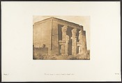 Vue de la façade du pronaos du Temple de Dakkeh (Pselcis), Maxime Du Camp French, Salted paper print from paper negative