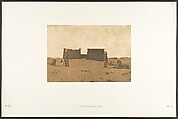 Dromos du Temple de Séboua, Maxime Du Camp French, Salted paper print from paper negative