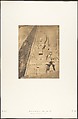 Colosse oriental du Spéos de Phré, à Abousembil (Portrait de Rhamsès-le-grand), Maxime Du Camp  French, Salted paper print from paper negative