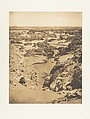 Vue cavalière de la seconde cataracte, prise du haut de Djebel-Aboucir, Maxime Du Camp French, Salted paper print from paper negative