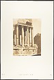 Temple de Jupiter, à Baâlbek (Héliopolis), Maxime Du Camp French, Salted paper print from paper negative
