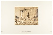 Vue du Temple de Jupiter, à Baâlbek (Héliopolis), Maxime Du Camp French, Salted paper print from paper negative