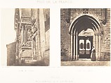 Profil du Portail; Entrée Du Cloitre, Arles, Eglise Metropolitaine de Saint-Trophime, Charles Nègre  French, Salted paper prints from paper negatives