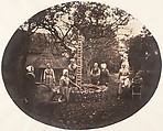 [Women Stacking Carrots], Louis-Pierre-Théophile Dubois de Nehaut  French, Salted paper print from paper negative