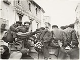 Refugees Flee Barcelona at Franco's Approach, Robert Capa  American, born Hungary, Gelatin silver print