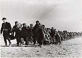 [Group of Refugees Marching on Dirt Road], Robert Capa  American, born Hungary, Gelatin silver print