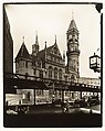 [Jefferson Market Court, Southwest corner of Sixth Avenue and West 10th Street, Manhattan], Berenice Abbott  American, Gelatin silver print