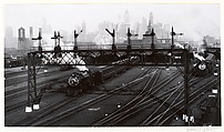[Railroad Yard, Jersey City, New Jersey], Berenice Abbott  American, Gelatin silver print