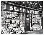 [Joseph Heyman Butcher Shop, 345 Sixth Avenue], Berenice Abbott  American, Gelatin silver print