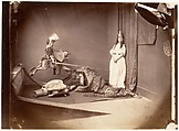 St. George and the Dragon, Lewis Carroll  British, Albumen silver print from glass negative