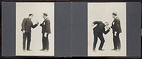 [Album of 67 Photographic Studies of Self-Defense Maneuvers], Unknown, Gelatin silver print