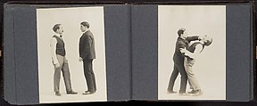 [Album of 67 Photographic Studies of Self-Defense Maneuvers], Unknown, Gelatin silver print