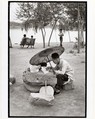 A Professor Corrects His Class Papers by the Lake in the Newly Build King Chan Park, Peking, Henri Cartier-Bresson  French, Gelatin silver print