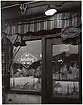 [Corner Cafe Window with Painted Scene and Neon Sign for "Alt Heidelberg on Tap"], John Gutmann  American, born Germany, Gelatin silver print