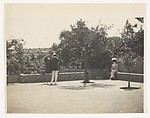 [Adolf de Meyer Photographing Olga in a Garden], Adolf de Meyer  American, born France, Gelatin silver print