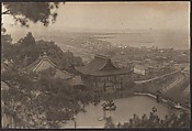 [View from Hillside of Pagoda, City, Harbor], Adolf de Meyer  American, born France, Gelatin silver print