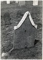 [Gravestone of James Hancock, with White Drapery], Aaron Siskind  American, Gelatin silver print
