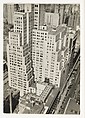 ["Step-Back" Buildings and Street, From Above, New York City], Walker Evans  American, Gelatin silver print
