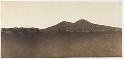[Vesuvius from Mergellina], Giacomo Caneva  Italian, Salted paper print from paper negative