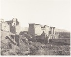Médînet-Abou (Thèbes), Construction Antérieures - Vue Générale, Félix Teynard  French, Salted paper print from paper negative