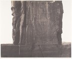 Gournah (Thèbes), Colosse de Gauche - Décoration de la Face Nord-Est du Trône, Félix Teynard  French, Salted paper print from paper negative